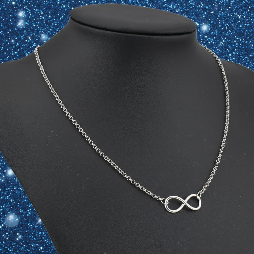 Silver Infinity Pendant Necklace