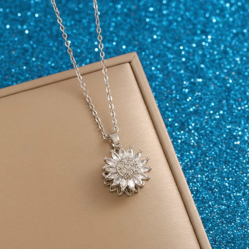 Spinning Sunflower Necklace