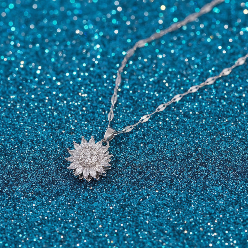 Spinning Sunflower Necklace