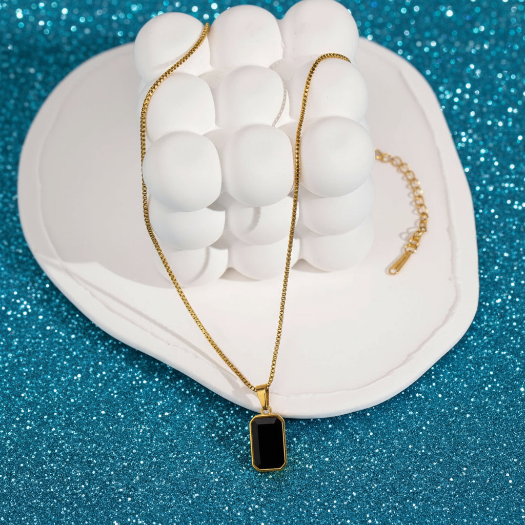 Simple Square Chain Necklace