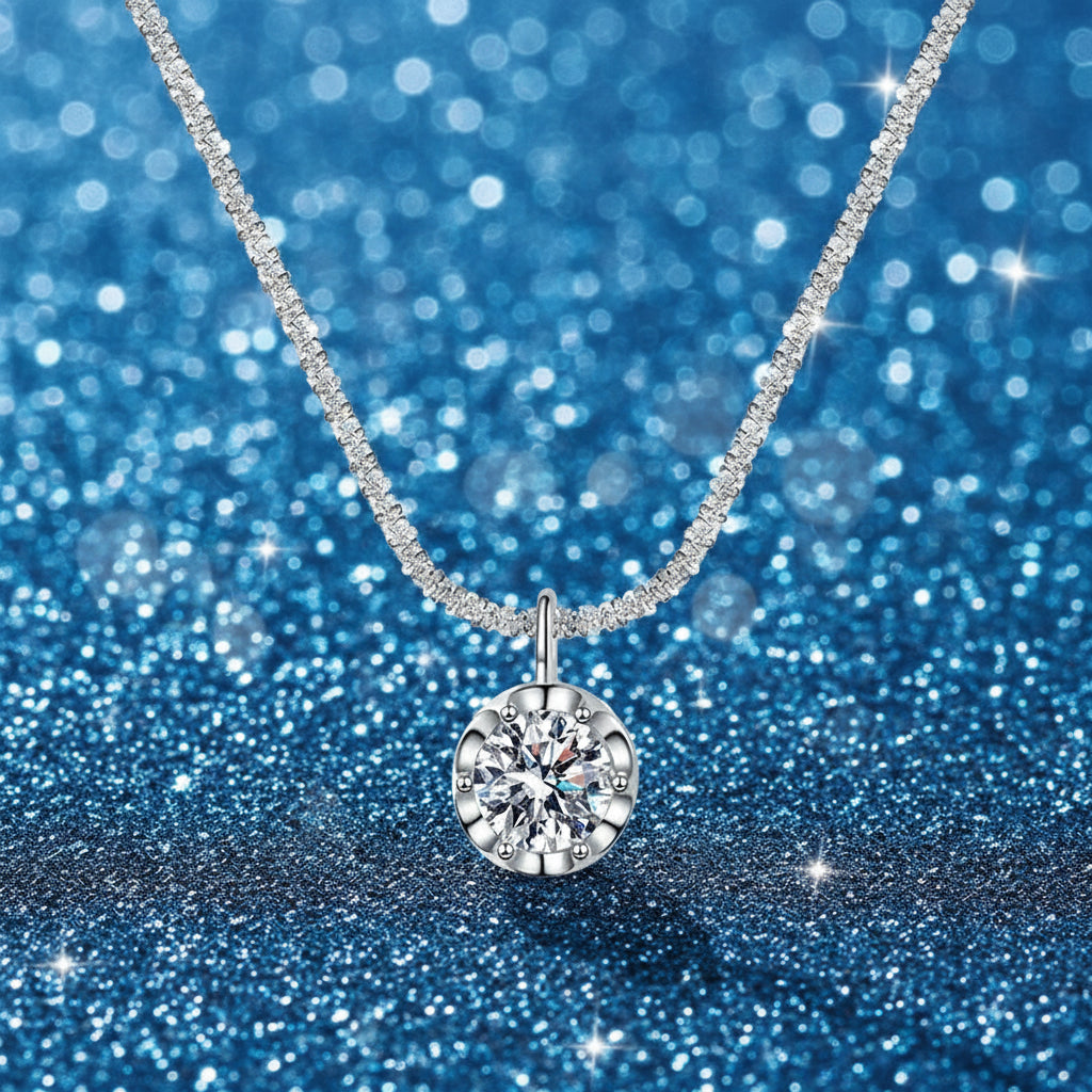 Sterling Silver Olive Beads Snake Necklace