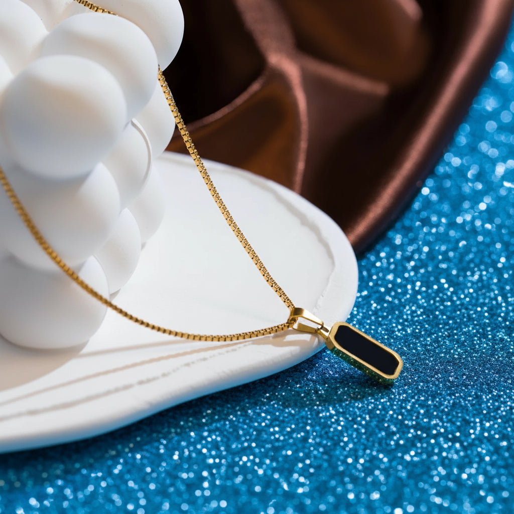 Simple Square Chain Necklace