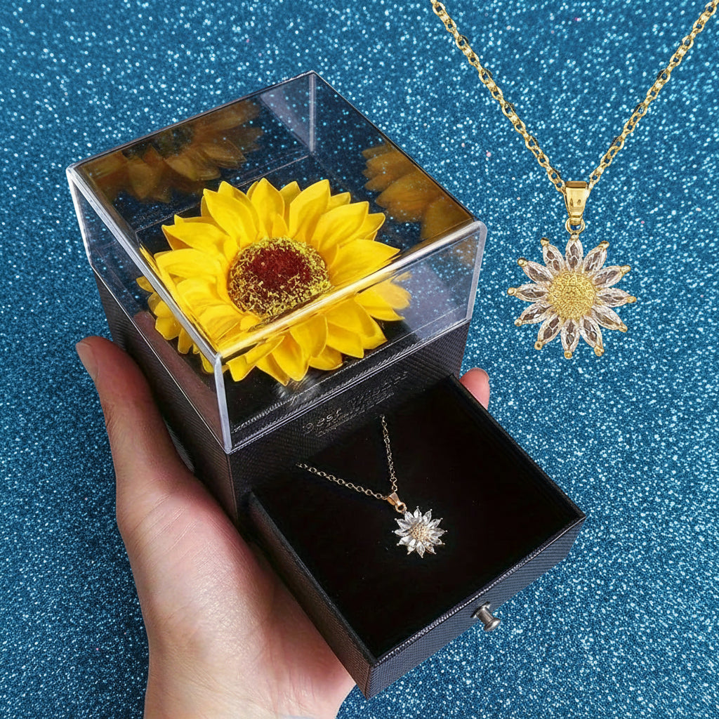 Sunflower Love Necklace Set