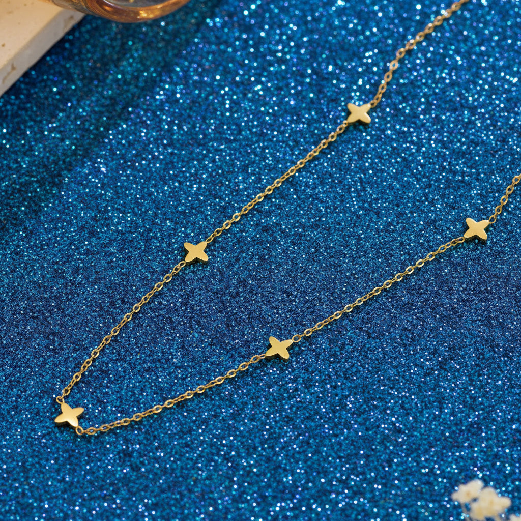 Mini Flower Star Necklace