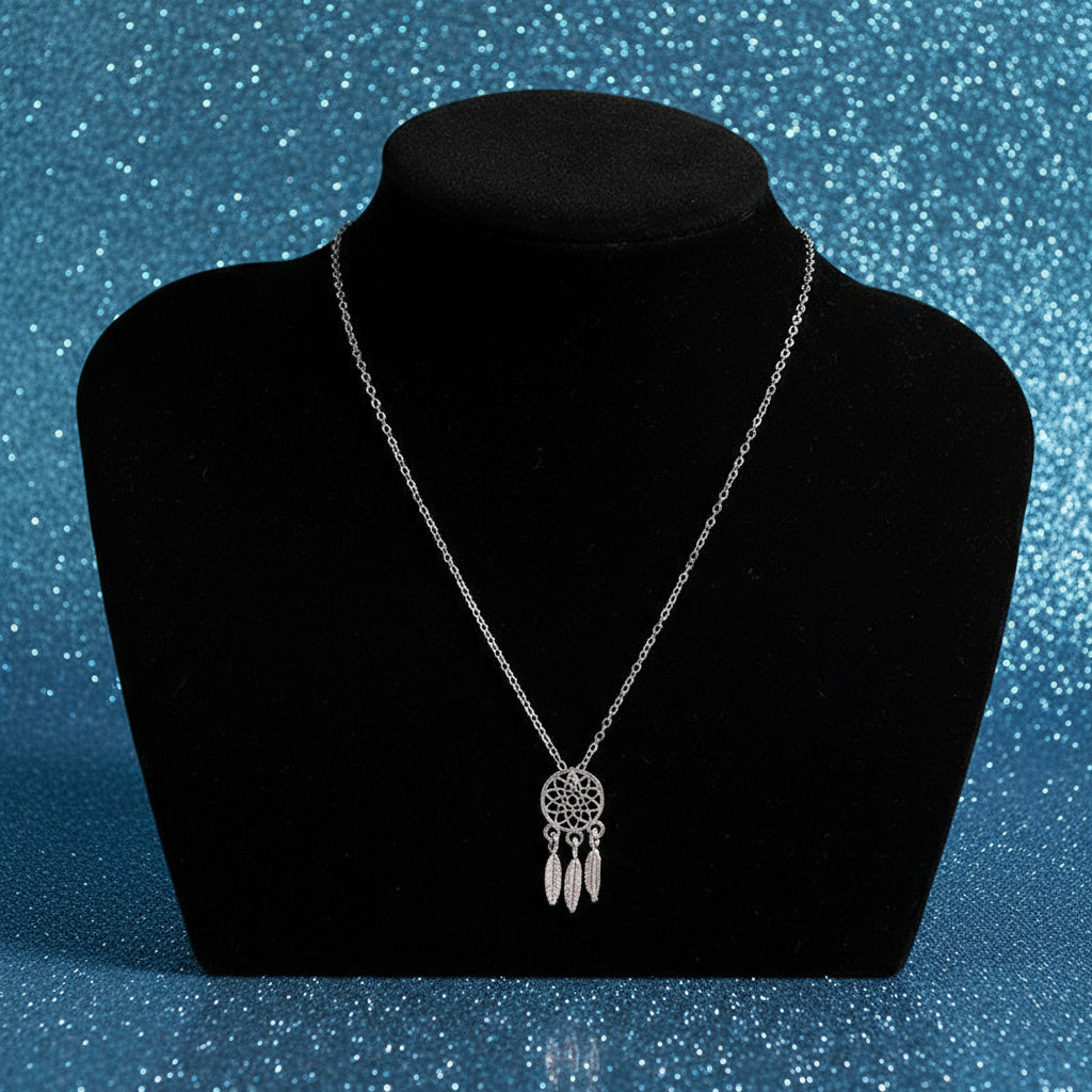 Silver Infinity Pendant Necklace